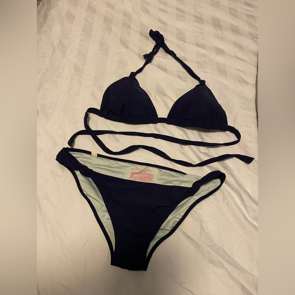 Victoria’s Secret Navy Blue Women's Bikini Set